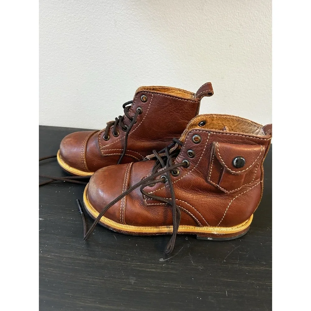 Mikoleon Heirloom Classic Leather Boots Luxe Tan Size Youth Euro 26 US‎ 9.5